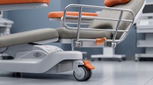 سیستم ترمز و گارد جانبی در تخت مناسب مراکز دیالیز